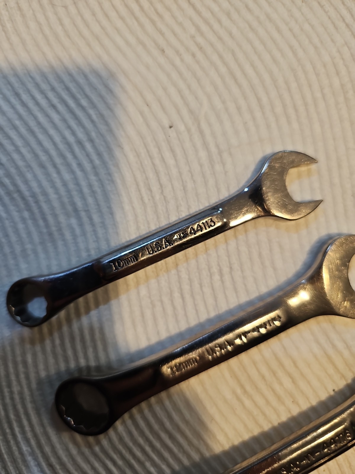 Vintage Craftsman USA -VV- Metric Stubby Wrench Set 10mm-18mm Short Pattern 5-Pc