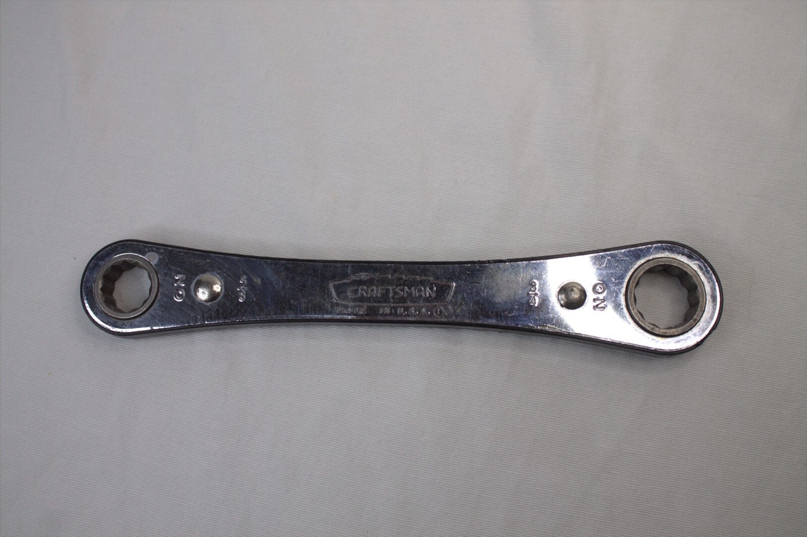 Craftsman 5/8» x 3/4» Ratcheting Double Box End Wrench USA Crown Logo