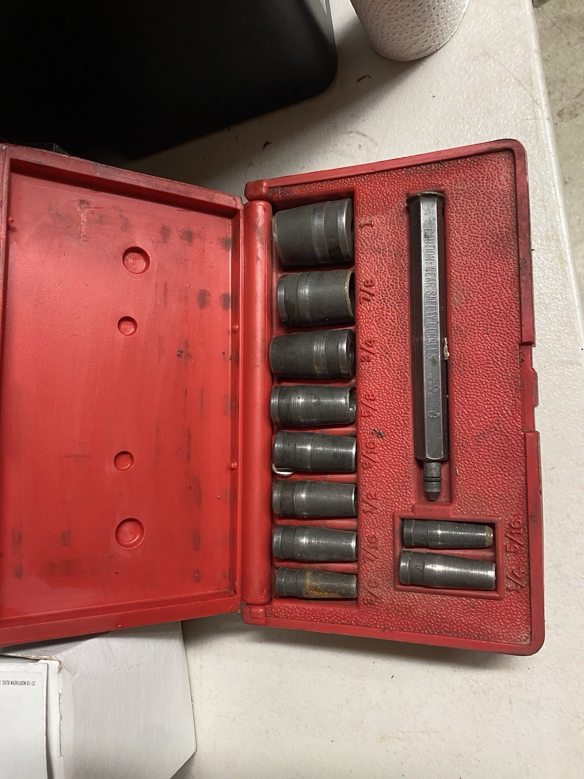 Blue Point PGH8A 11 Piece Gasket Punch Set Complete In Case