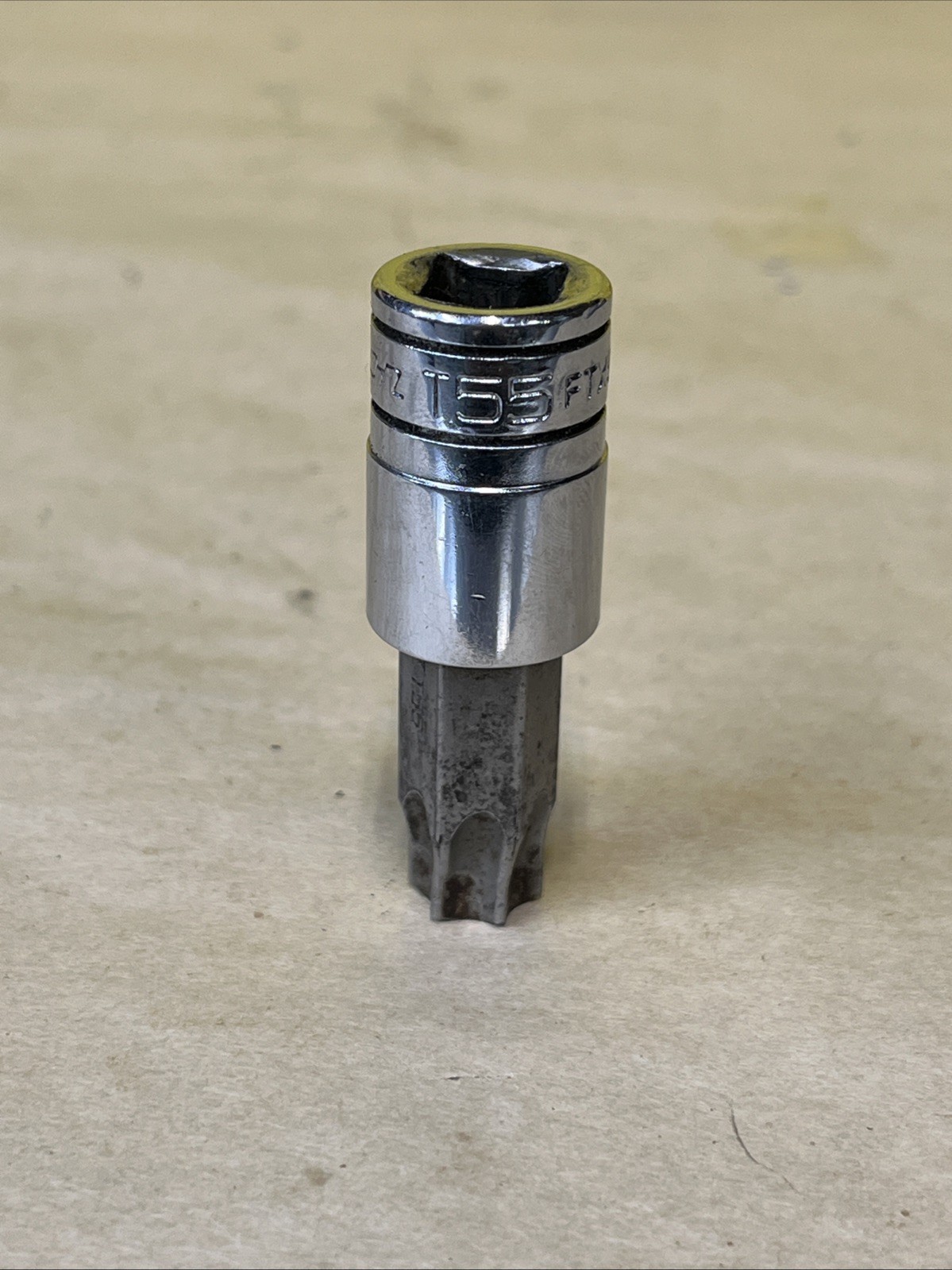 SNAP-ON FTX55E Standard T55 Torx Bit Chrome Socket Driver 3/8”