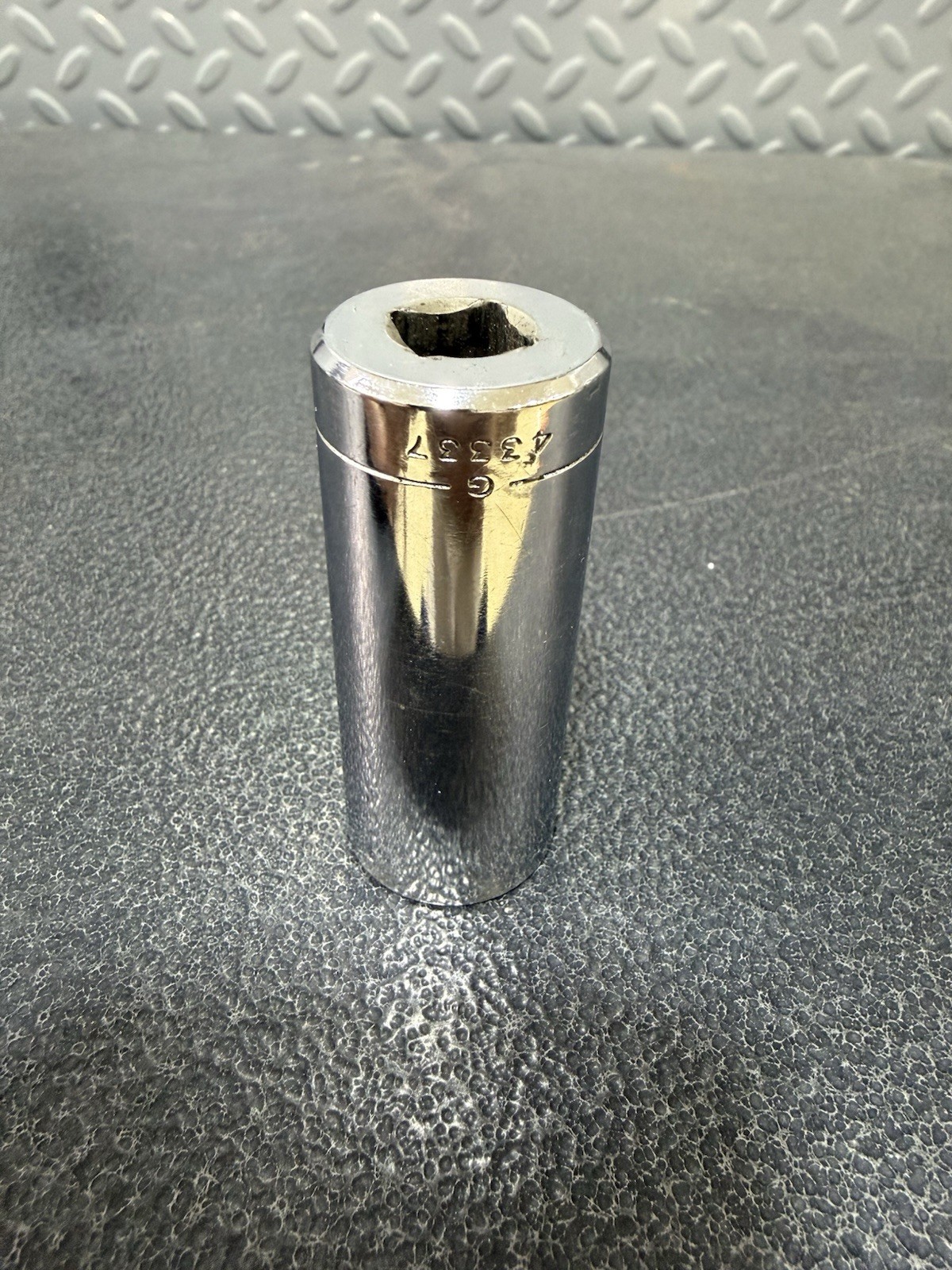 Vtg 3/4″ Craftsman G-Series PN 43337 – 3/8″ Drive 6-Point Deep Socket USA Made