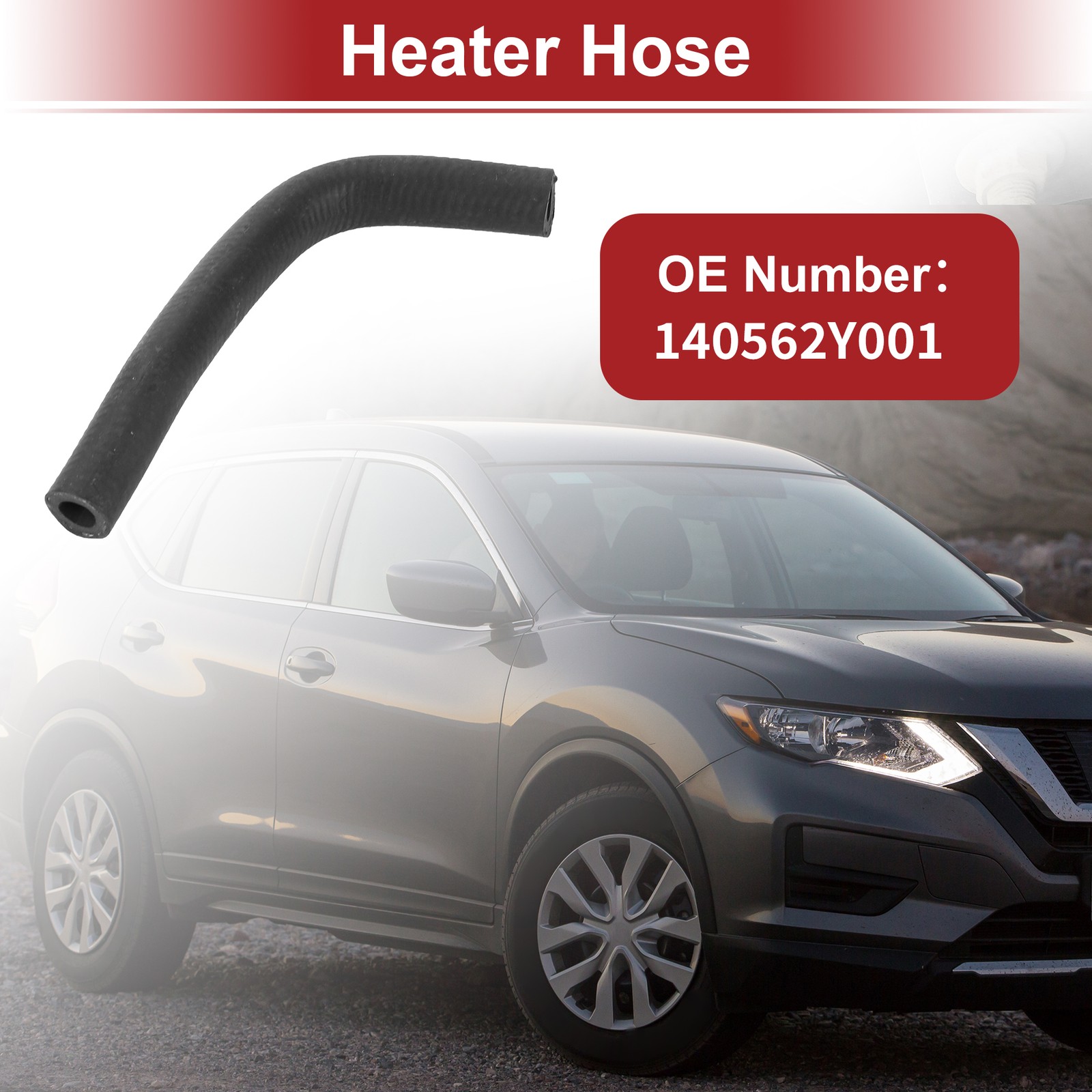 Heating Hose for Nissan Maxima 2000-2001 No. 140562Y001 rubber