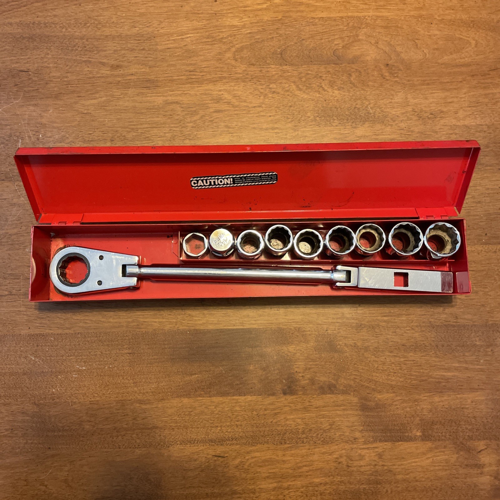 Pristine Vintage Mac Tools USA VRF Flex Pass-Thru Alignment Set w/ Case