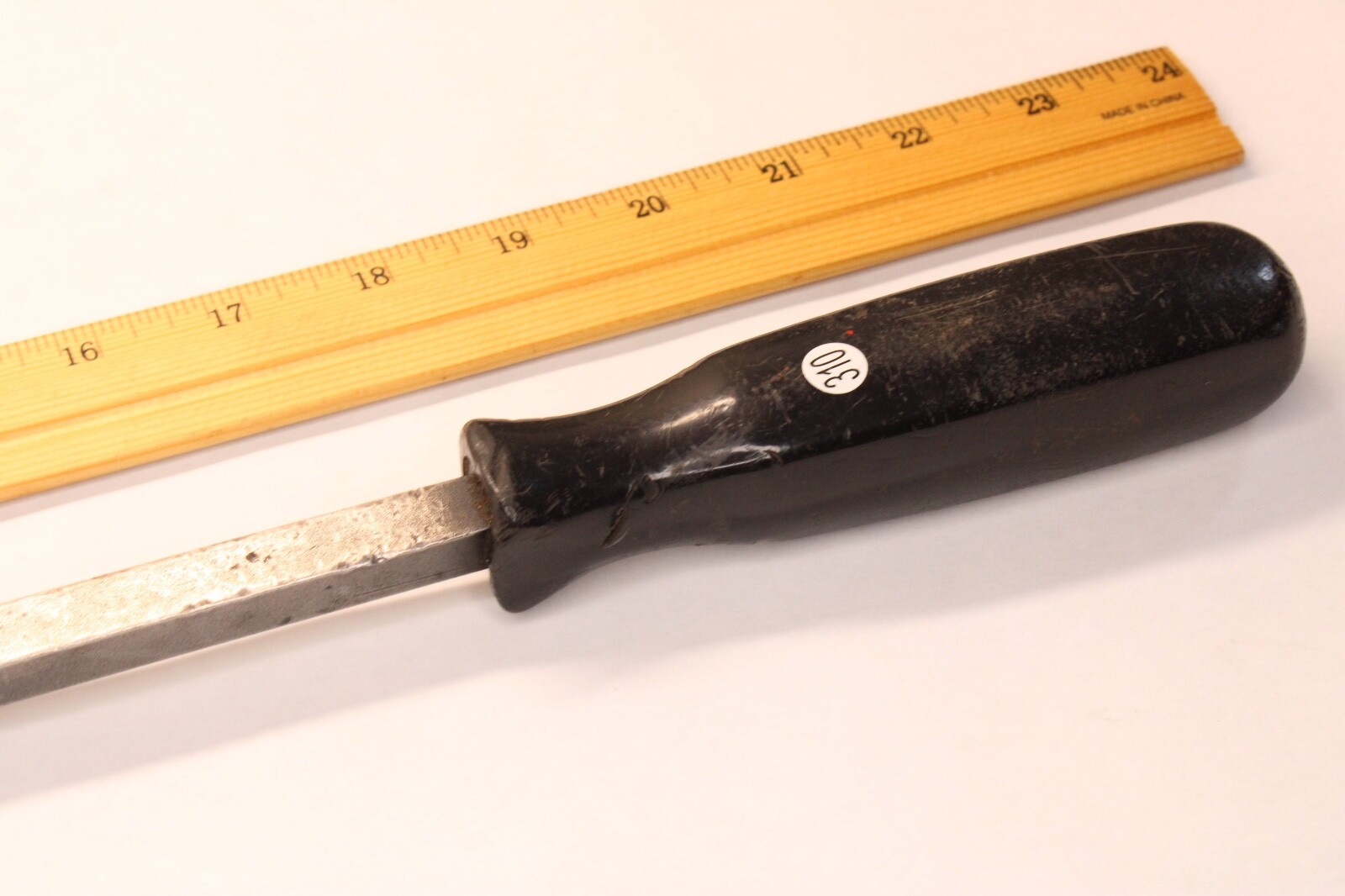 Unbranded 23″ Long Angled Tip Pry Bar Mechanic Hard Black Handle