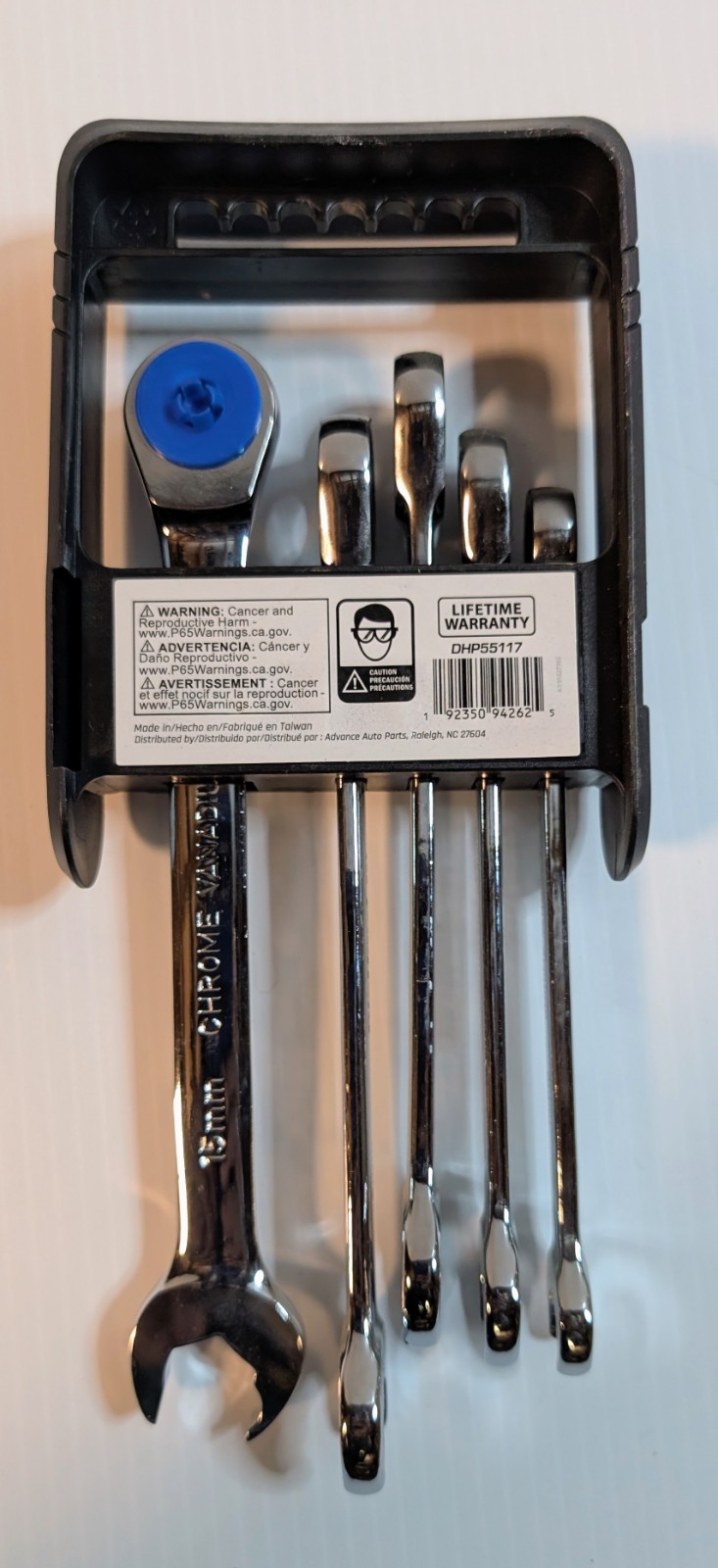 DieHard DHP55117 5pc Metric Ratcheting Automotive Mechanic Combo Wrench Set New