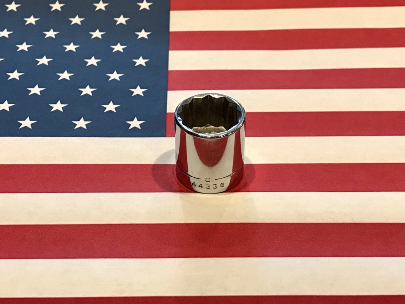 Vintage Craftsman SAE 11/16” Socket, -G-, 3/8 Drive, 12pt  44336 – USA 🇺🇸