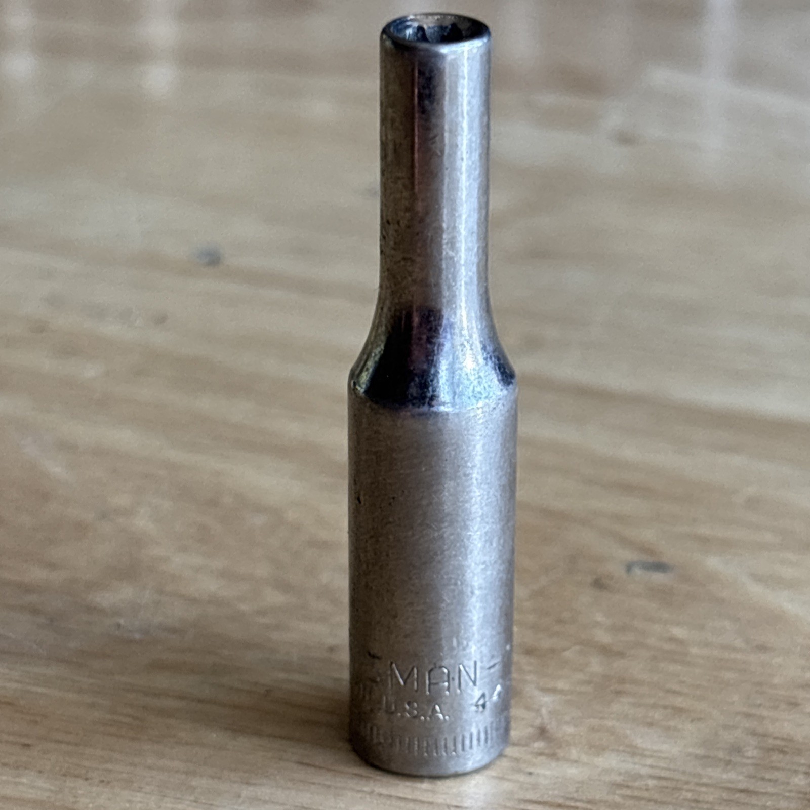Craftsman 4mm Deep Socket 1/4″ Drive 6 Point Inverted G Series 44401 USA