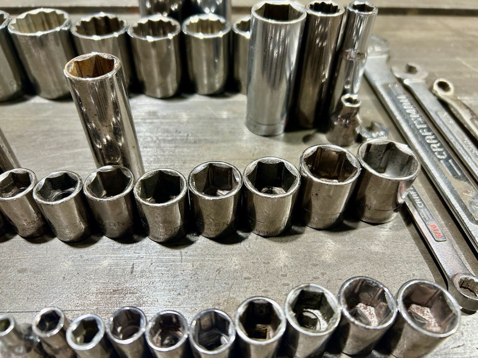CRAFTSMAN Tools, Sockets, Wrenches, Ratchets, Metric SAE. All USA MADE 50Pieces!