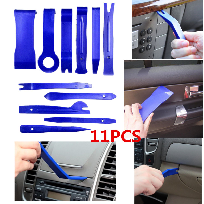 11X Kit Para Abrir Autos Panel De La Puerta Del Coche Quitar Radio herramienta