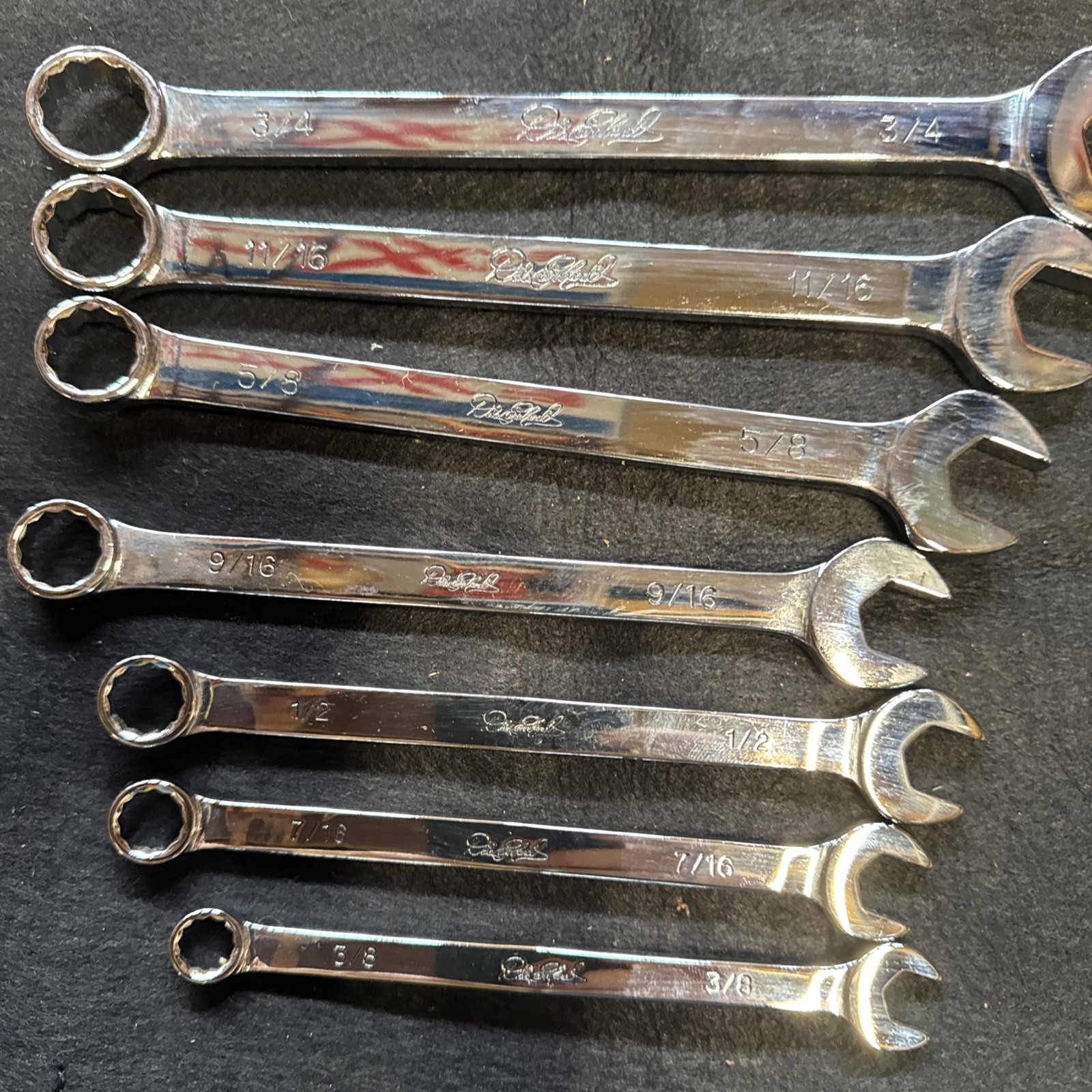 MAC Tools Dale Earnhardt 7-Piece Polished 3/8″ to 3/4″ Chrome Wrench Set in Case