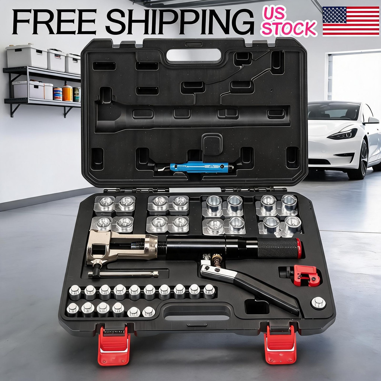 Tool Kit, 45° Double Flaring Tools, Brake Repair Brake Flaring Flaring Hydraulic
