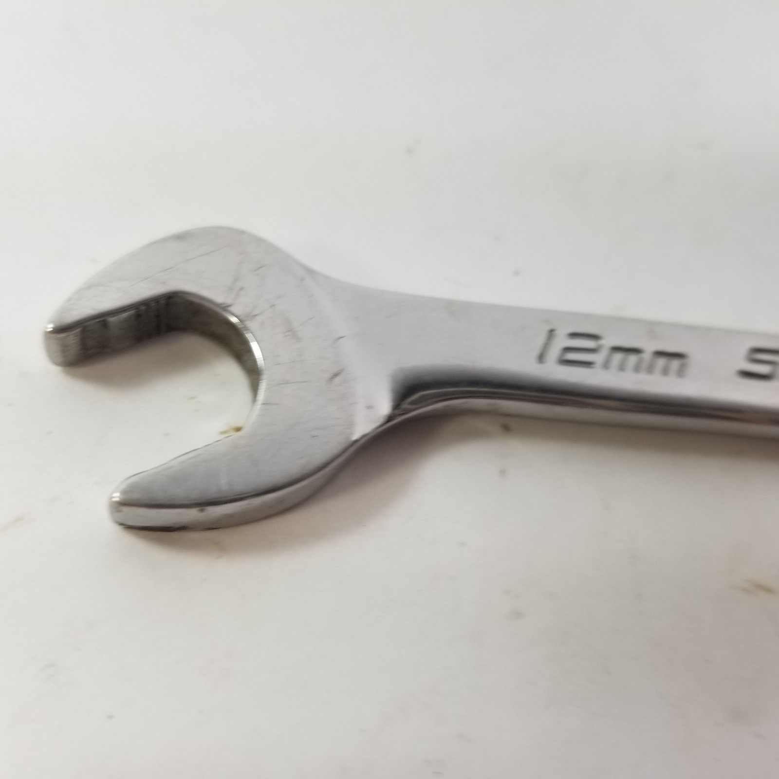 Snap On 12mm Metric SVSM12 Flank Drive Plus Four Way Angle Head Open End Wrench
