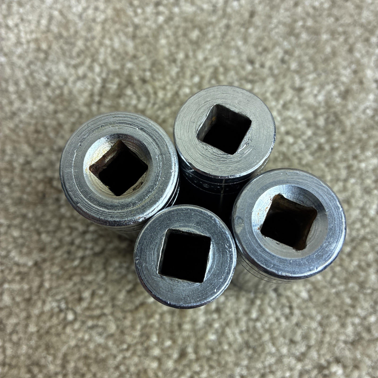 S-K 9pc.SAE Deep Socket Set w/Ratchet