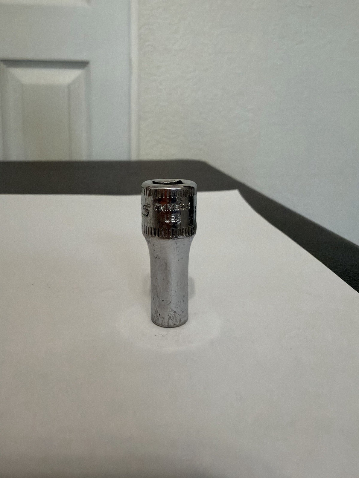 Snap On TMMS5.5 5.5mm Metric Flank Drive Semi-Deep Socket 1/4″ Drive 6 Point