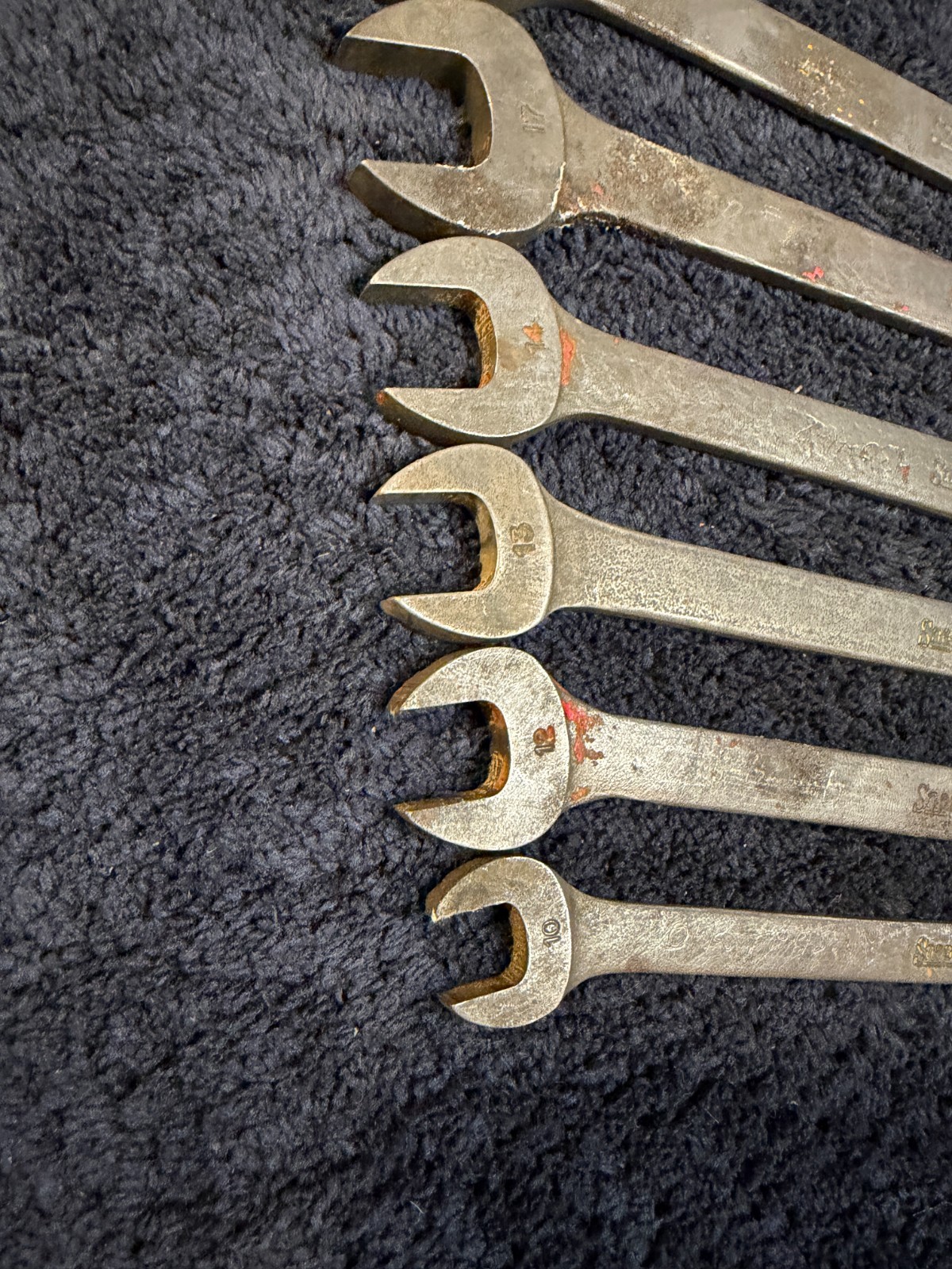 Snap-on 6 Piece Combination Wrench Set, GOEX See description for sizes. USED