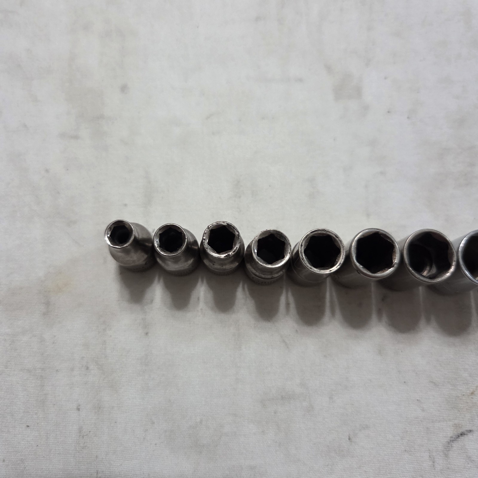 Craftsman 11pc Metric 4mm-14mm 6Pt Shallow Socket Set 1/4″ Drive G2,V Series USA