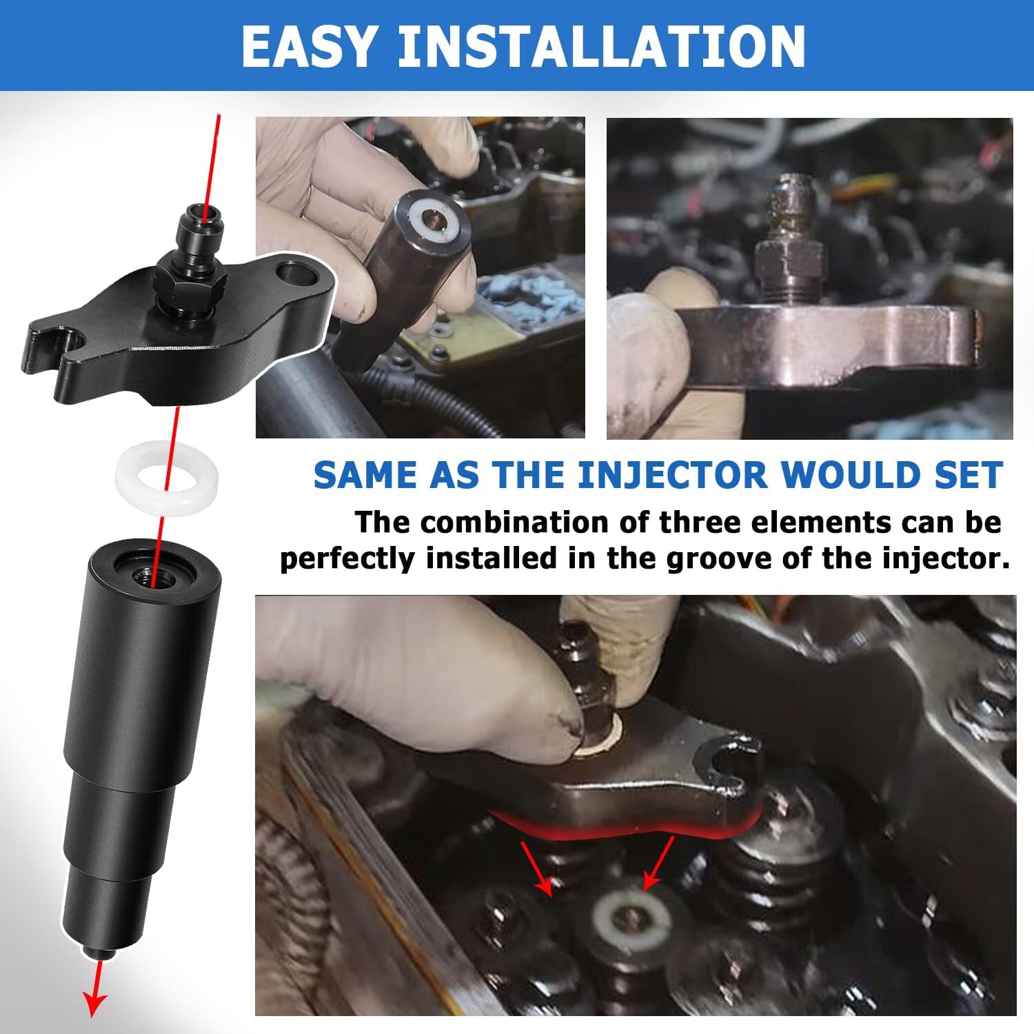 For 1998-2002 Cummins ISB 5.9L TU-15-26 Diesel Compression Test Injector Adapter