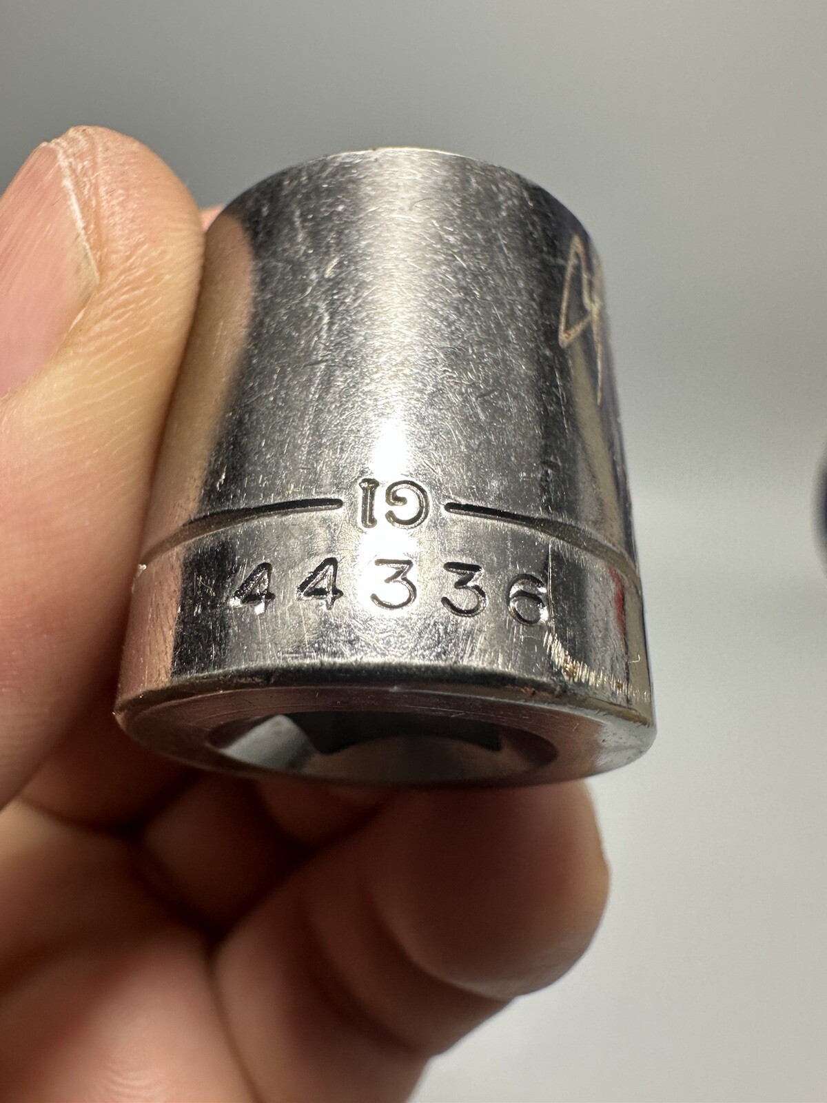 Vintage Craftsman 11/16″ Shallow Socket 3/8″ Drive Model G1 44336 USA 12 Point