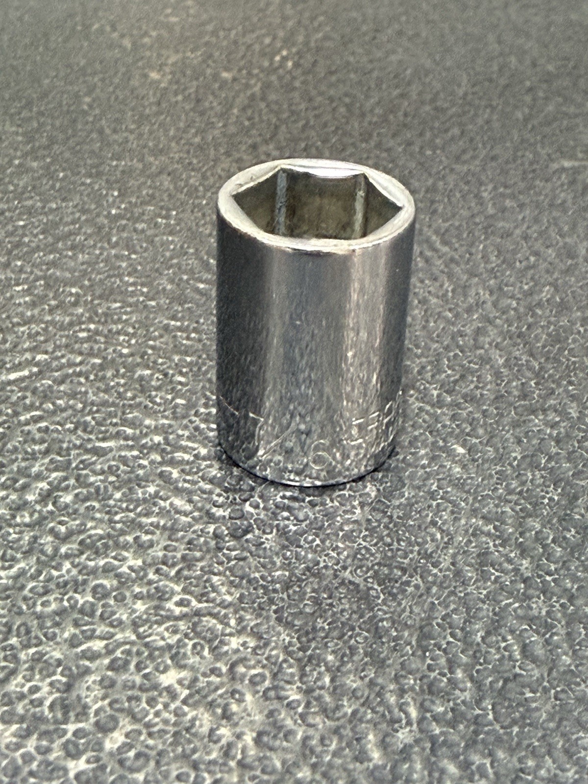 Vtg 7/16″ Craftsman G-Series Part 43498 1/4″ Drive 6-Point Socket USA Made