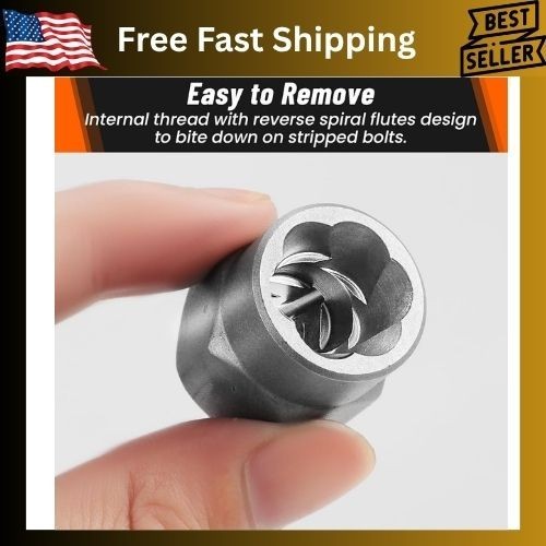 Bolt Extractor Set 14-Piece Stripped Bolt Extractor Socket Set with Storage Case