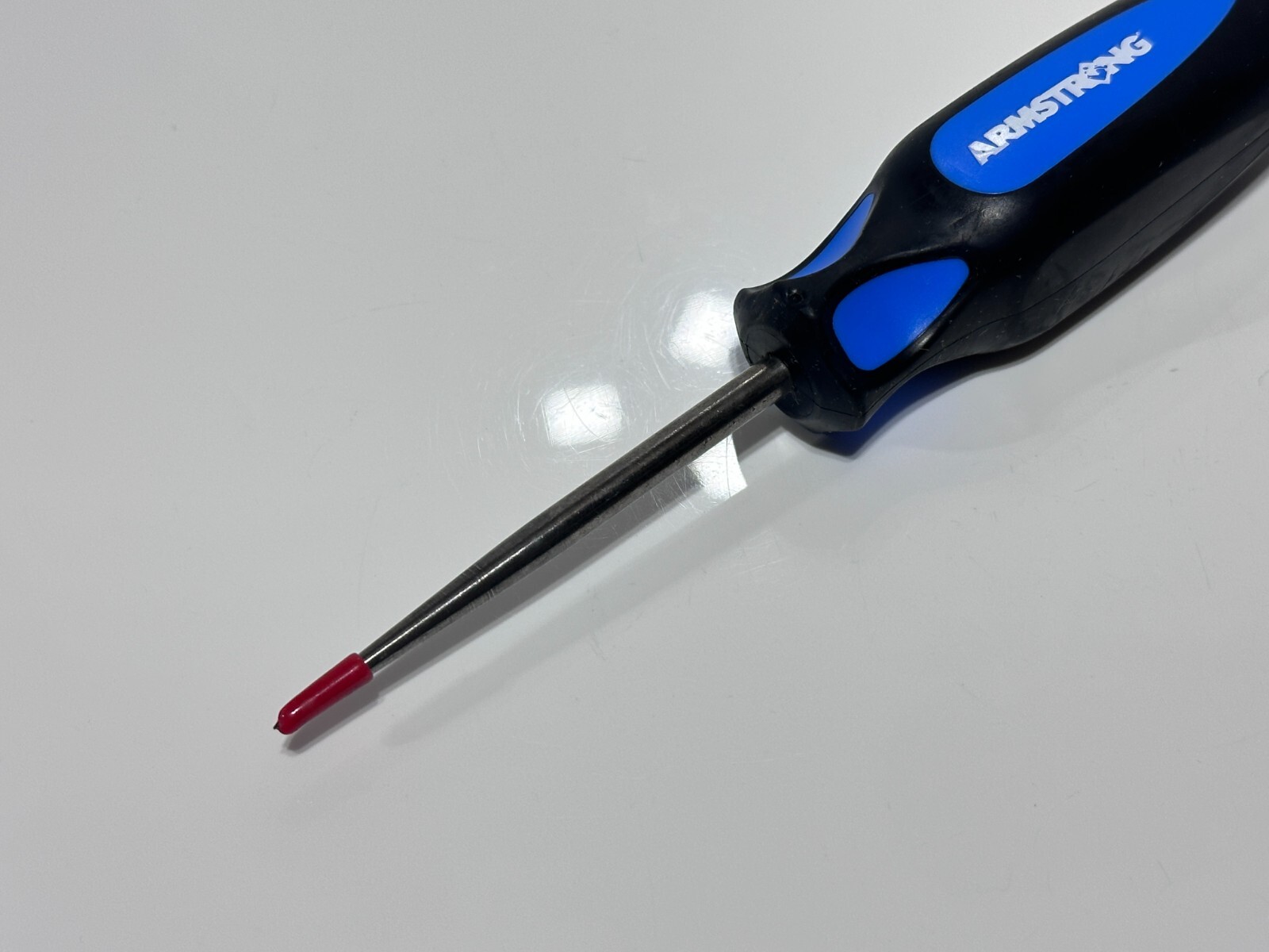 NOS Armstrong Tools USA 3″ Scratch Awl Pick, Blue Soft Grip (WF – Western Forge)