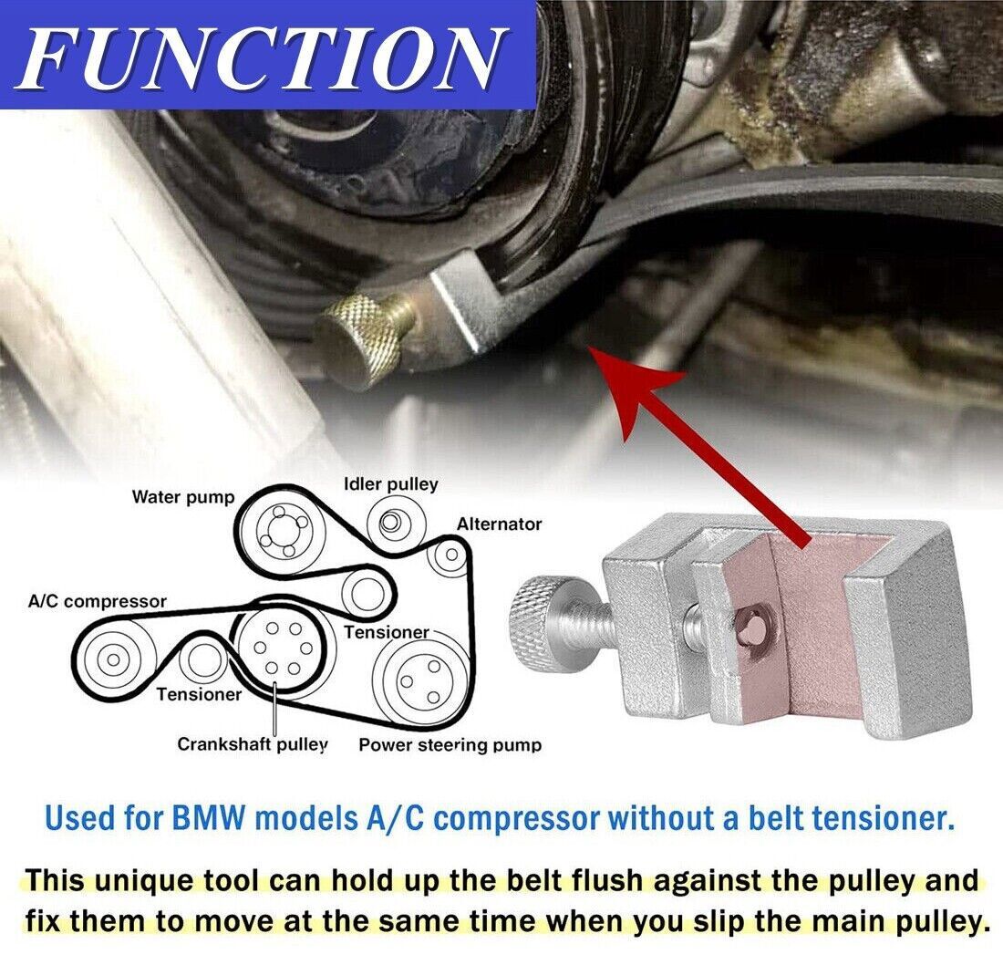 3458 A/C Stretch Belt Installation Tool For BMW V8 N62 Engines 8380049451 641040