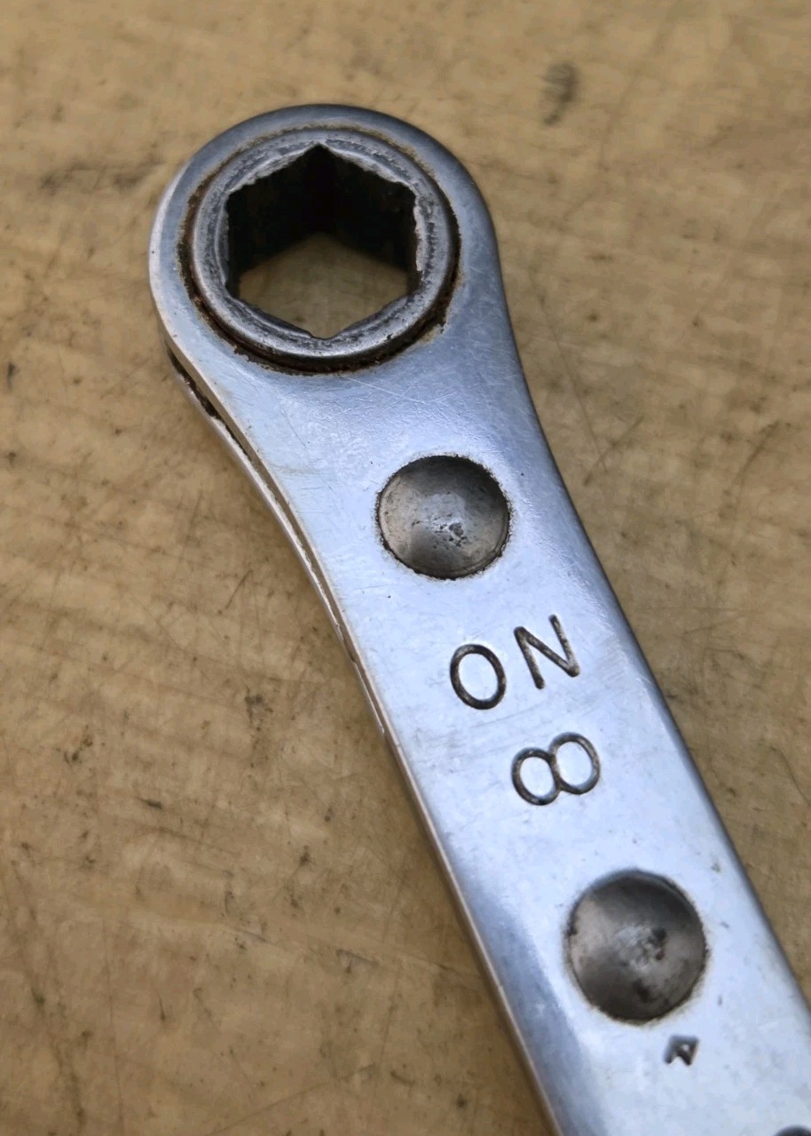 Snap On RBM78S – 7mm X 8mm Flat 6 Pt Ratcheting Double Box End Wrench