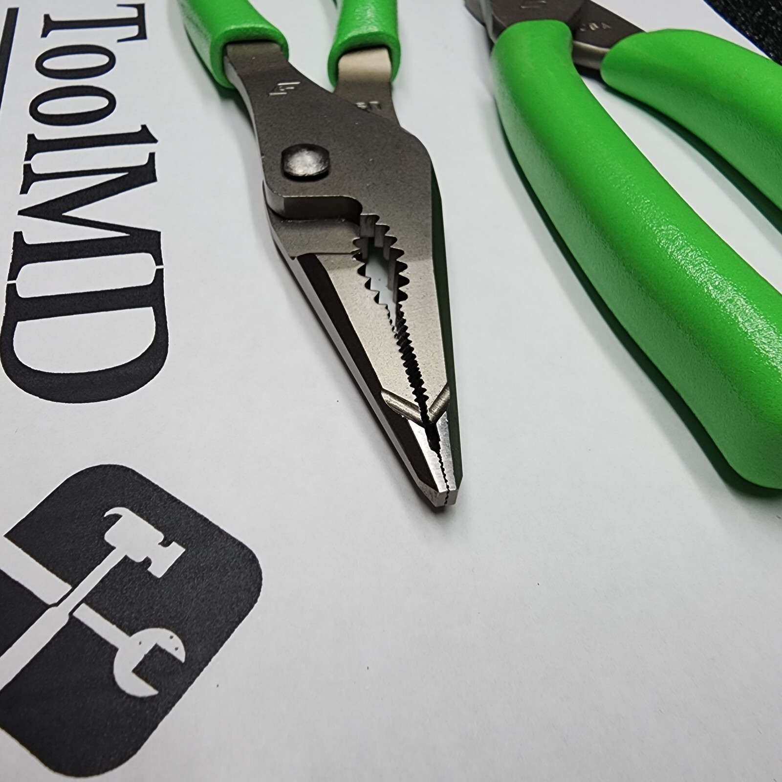 Snap-on Tools 2pc GREEN 7″ Long Nose Slip-Joint Pliers & Diagonal Cutter LN46ACF