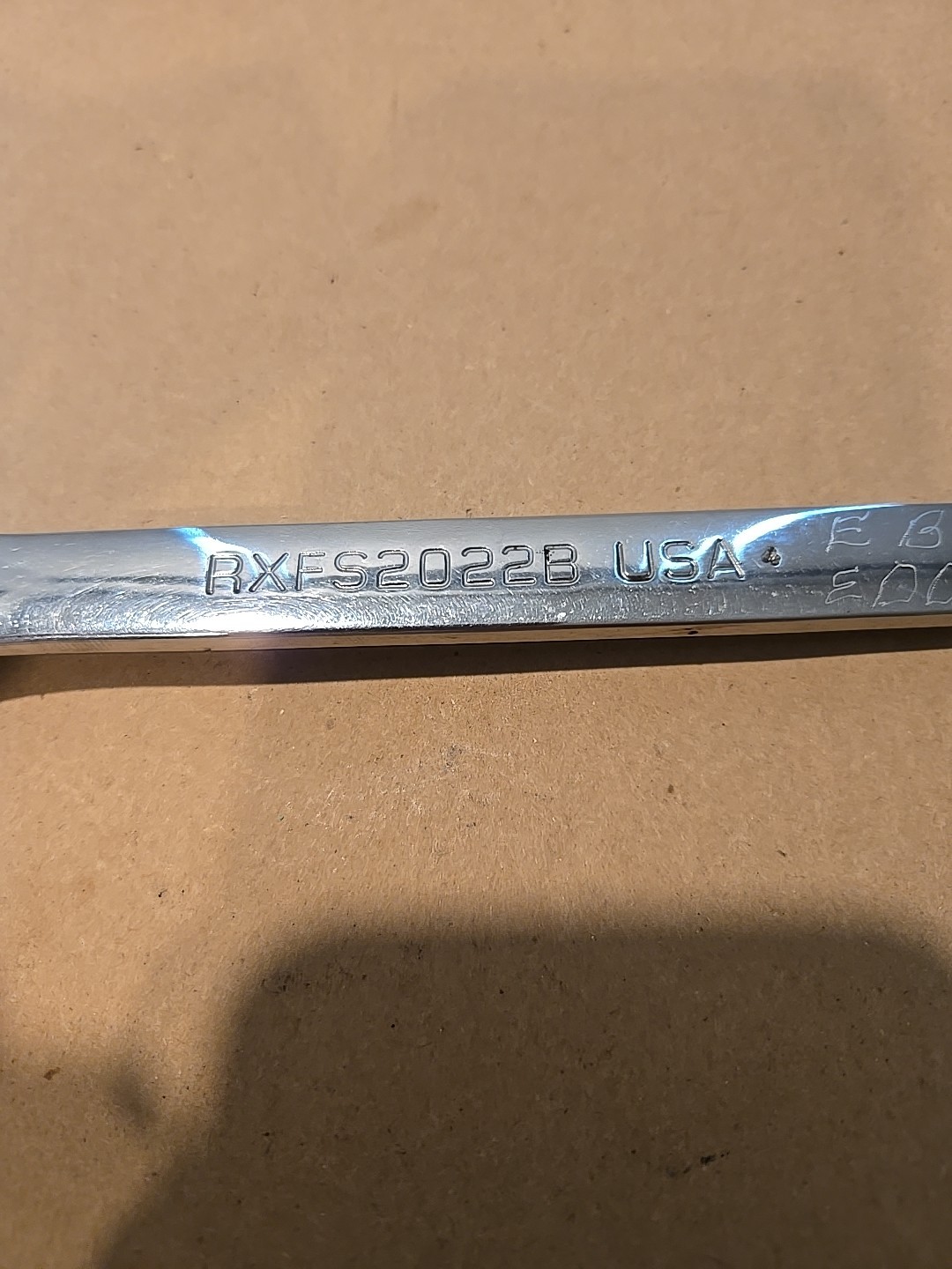 Snap On 5/8″-11/16″ 6PT SAE Chrome Flare Nut End Wrench USA RXFS2022B
