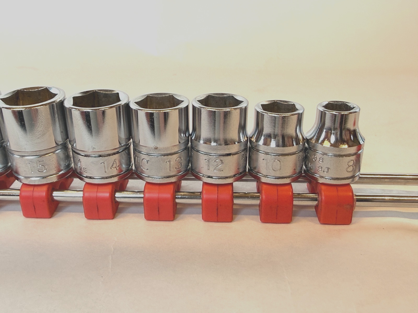 KTC 3/8 Drive Metric Socket Set 8 10 12 13 14 15 16 17 18 19 mm Japan