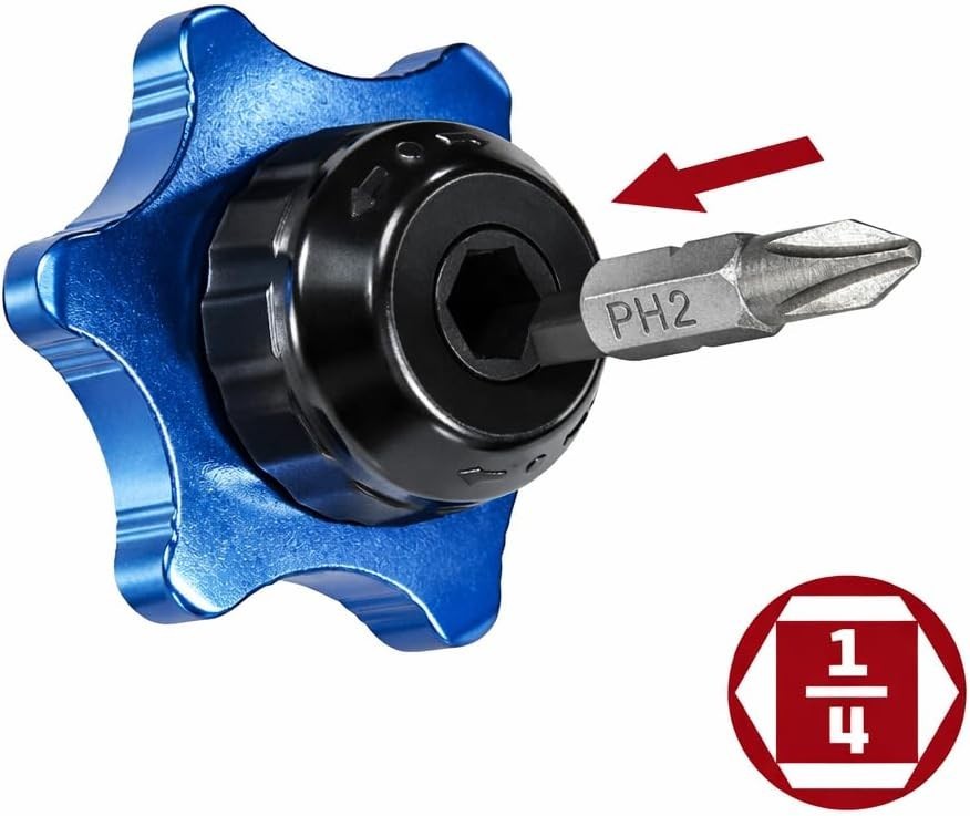 Durable 2-in-1 Finger Ratchet – 36-Tooth Anodized Finish for Tight Spaces