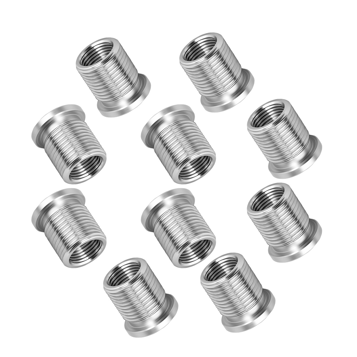 14mm 10x Spark Plug Port Insert for Ford 4. 6L 5. 4L 6. 8 V-10 Triton 389-100