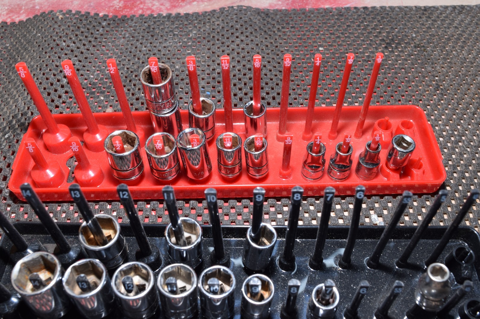 😳LARGE LOT 15LBS🫡 107 Pcs Sockets SAE Metric Drive 6 Point 12 Point Husky 5233