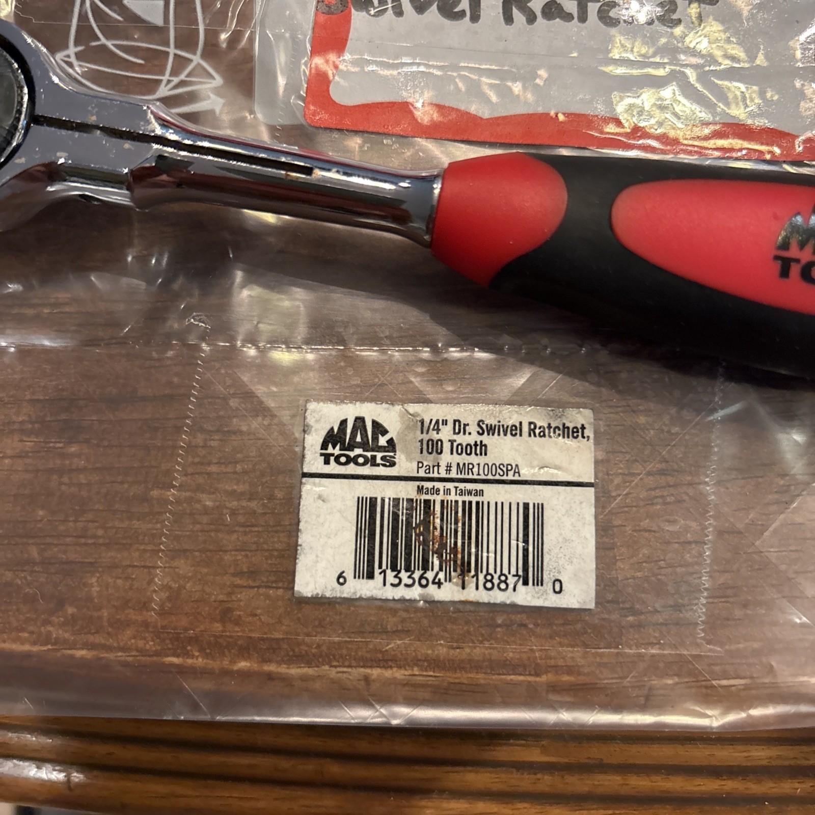 Mac Tools 1/4 Inch Drive Swivel Ratchet