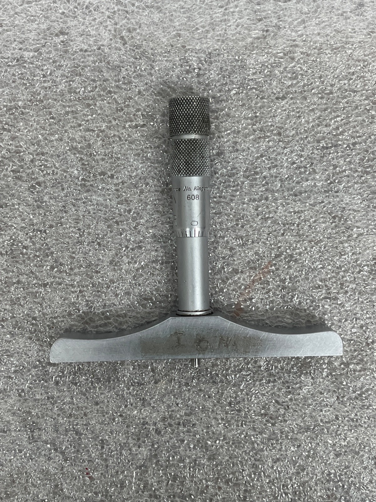 Brown & Sharpe 608 Depth Micrometer Gauge with 5 Interchangeable Rods
