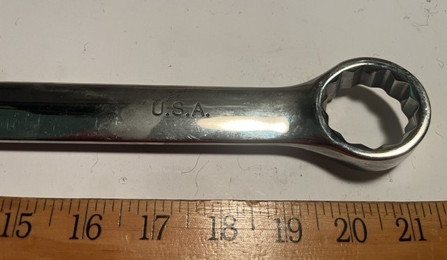 BIG K-D Chrome Combination 32MM Wrench 12pt U.S.A