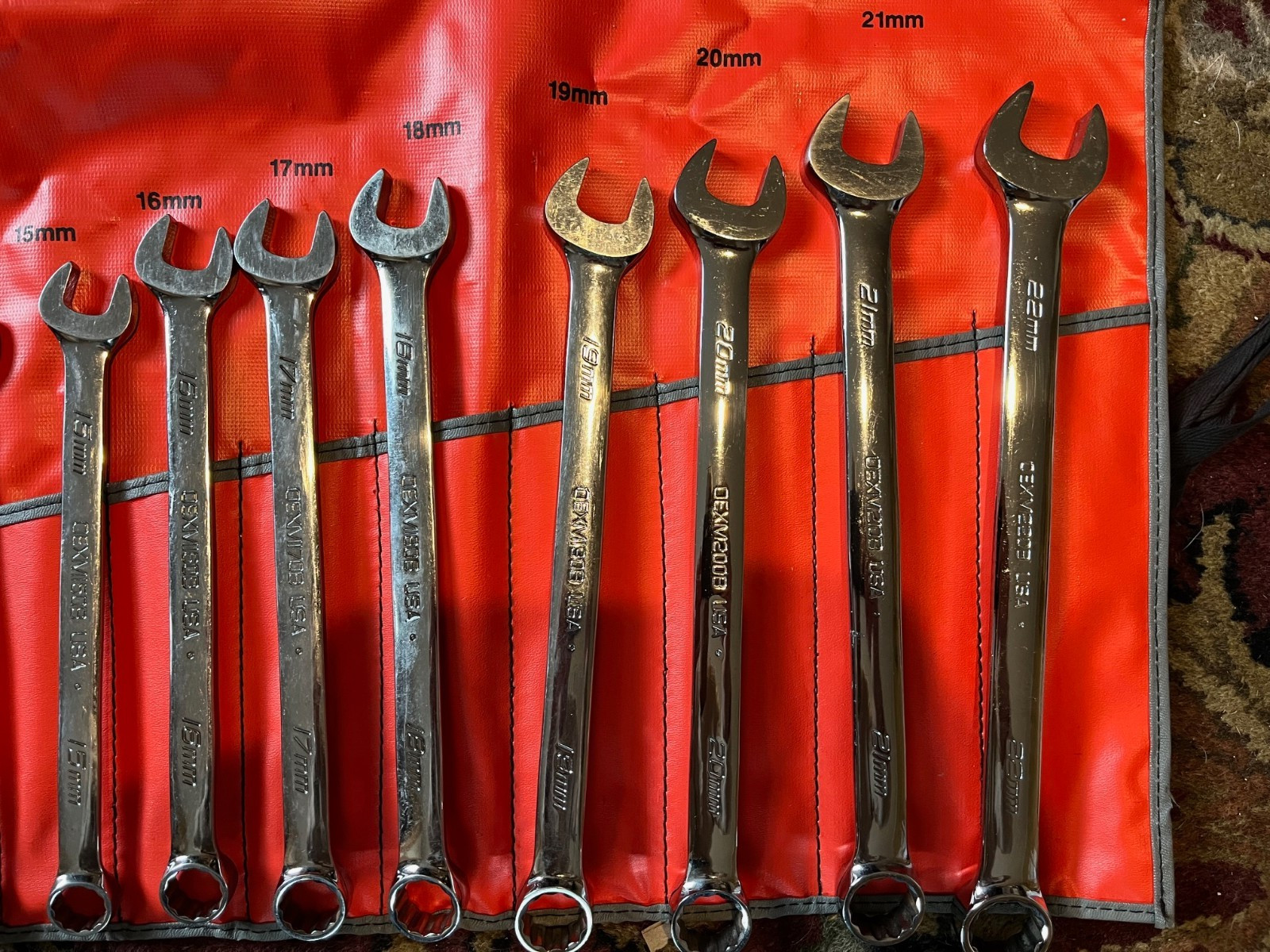 Snap-on OEXM713K – 13 Piece Metric Standard Handle 12Pt Combination Wrench Nice!