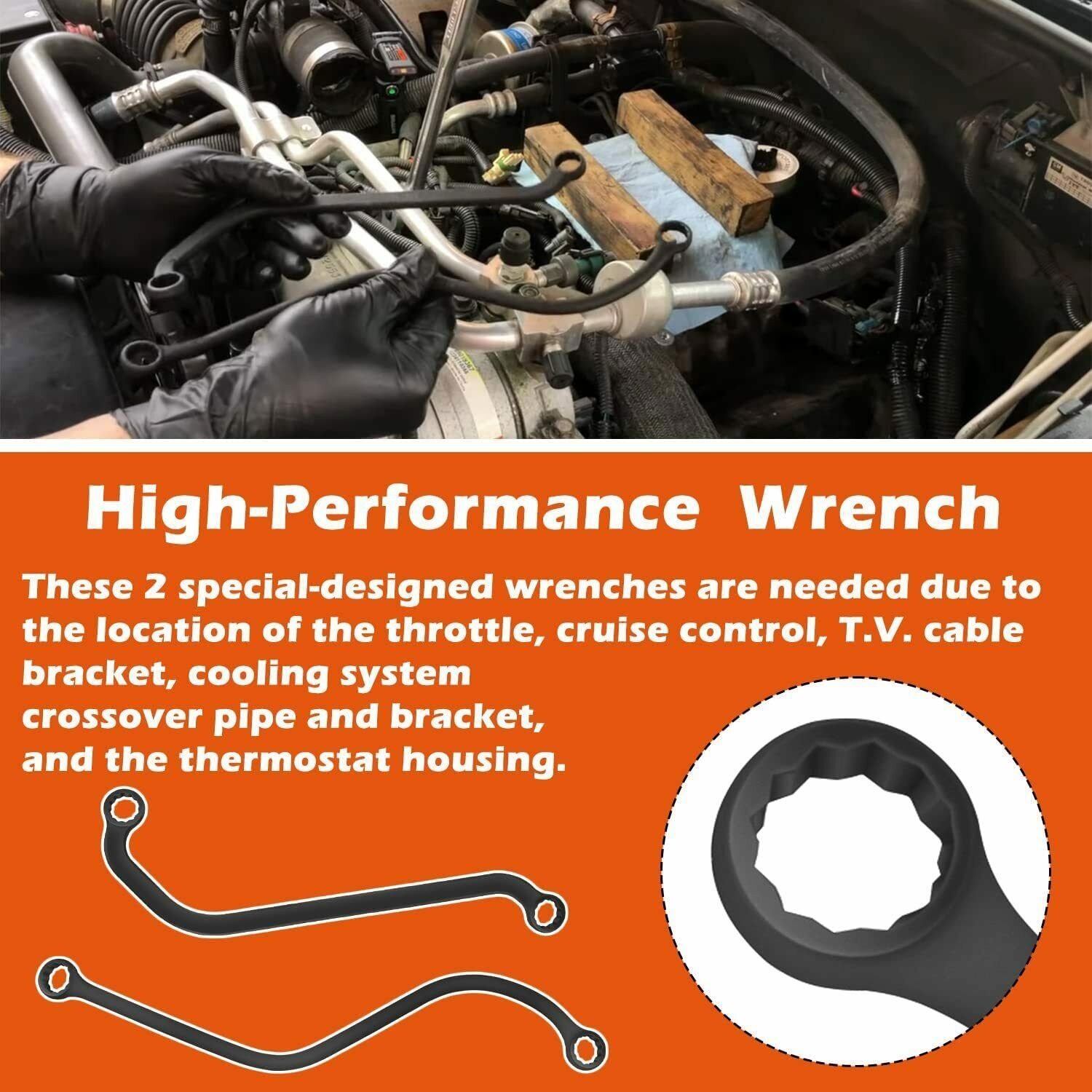 6087 Injection Pump Wrench For GM Full-Size 2WD 4WD Trucks Vans Suburbans 6.5L