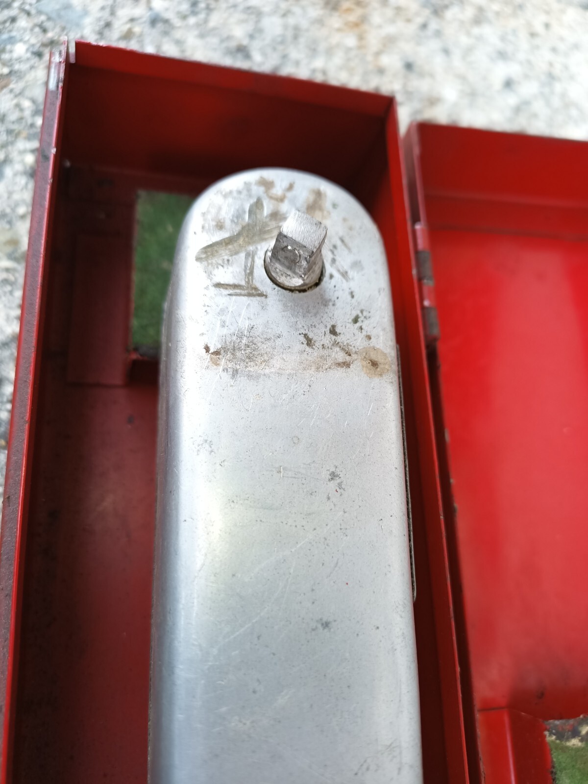 VINTAGE 1940’s ? Snap-on Torqometer Torque Wrench Inch Pounds Metal Steel Case