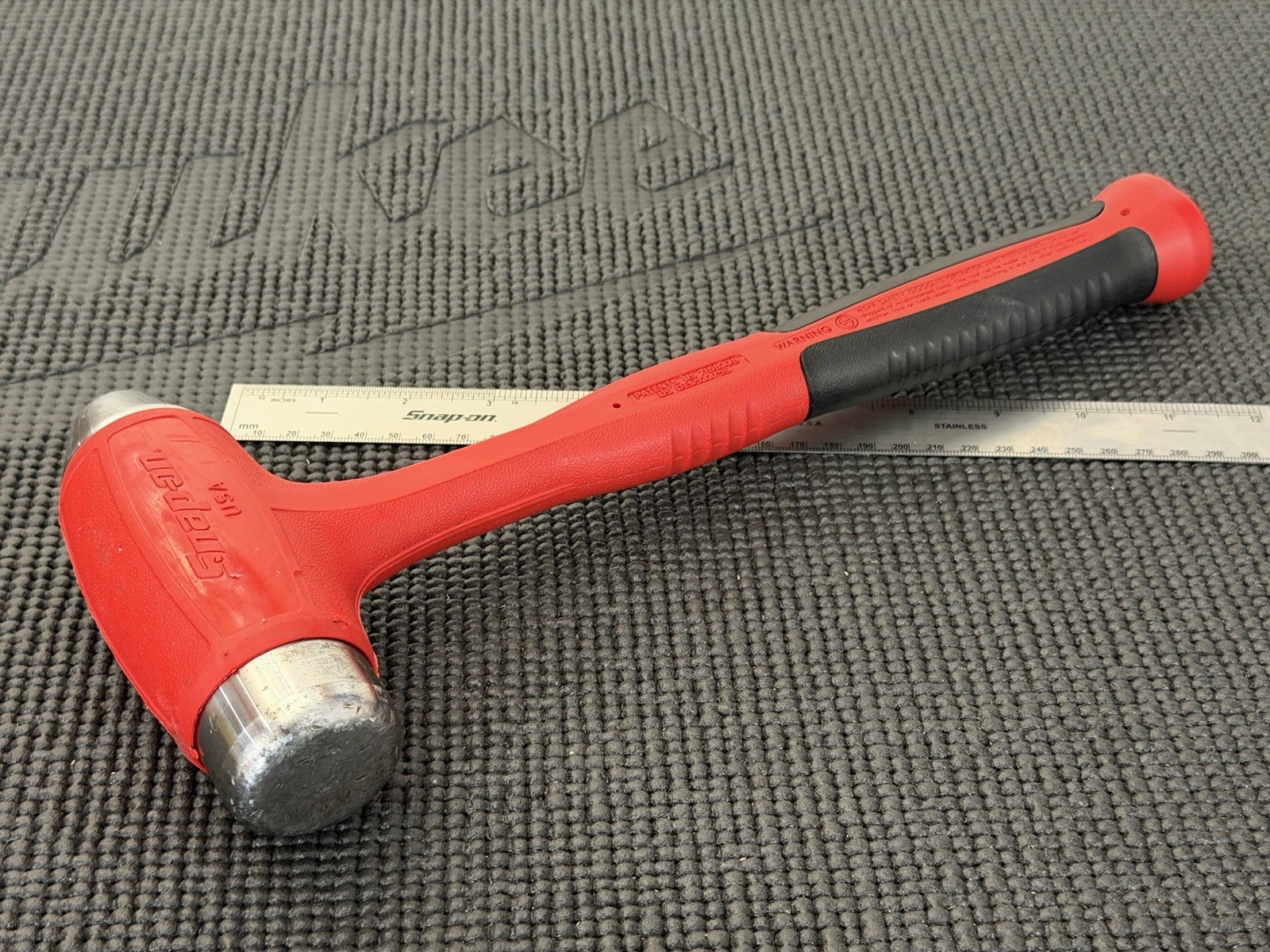 Snap-On 32oz Ball Peen Soft Grip Dead Blow Hammer RED USA🇺🇸 – HBBD32
