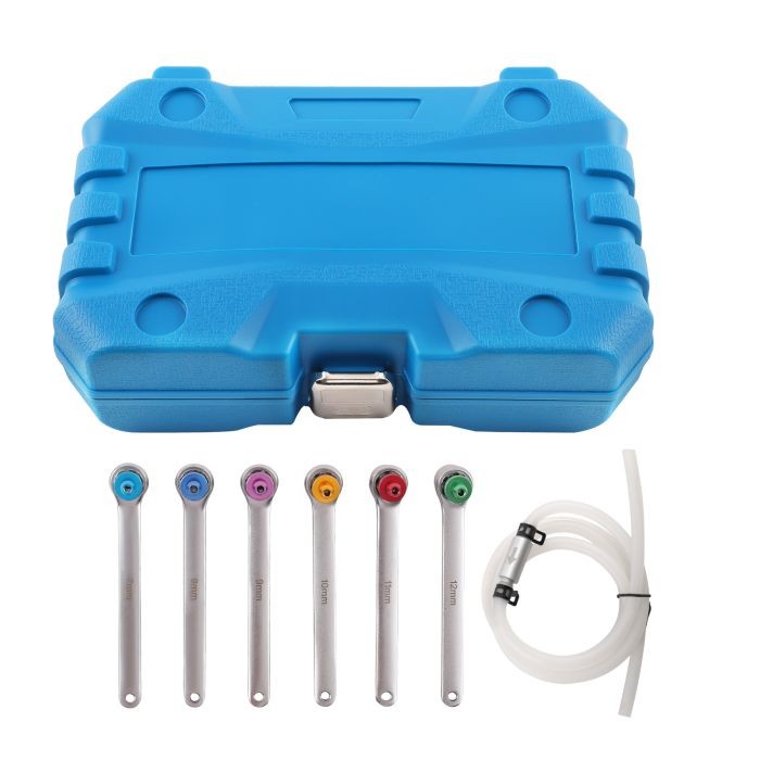 7Pc Brake Clutch Oil Bleeder Bleed Extractor Wrench Kit 12 Point Socket 7 – 12mm