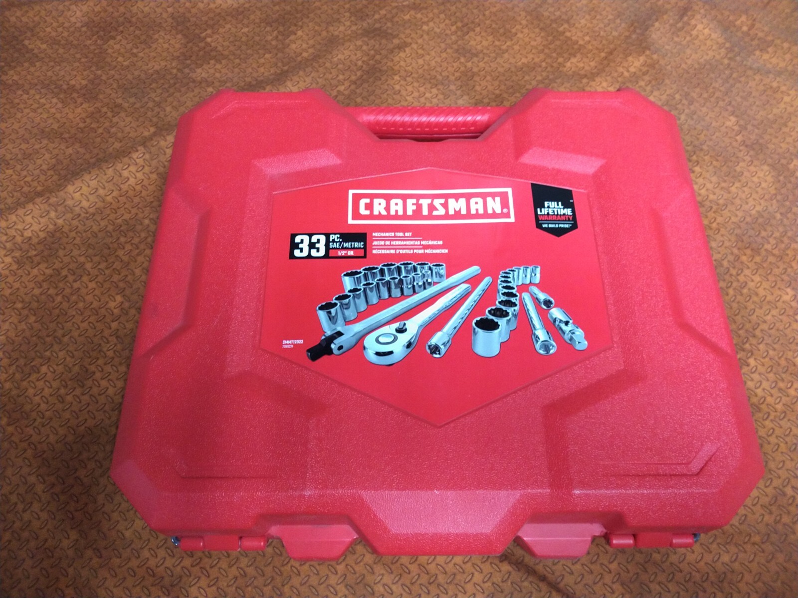 Craftsman SAE Metric 33pcs 1/2″ Drive Mechanics Tool Socket Set Large Sizes