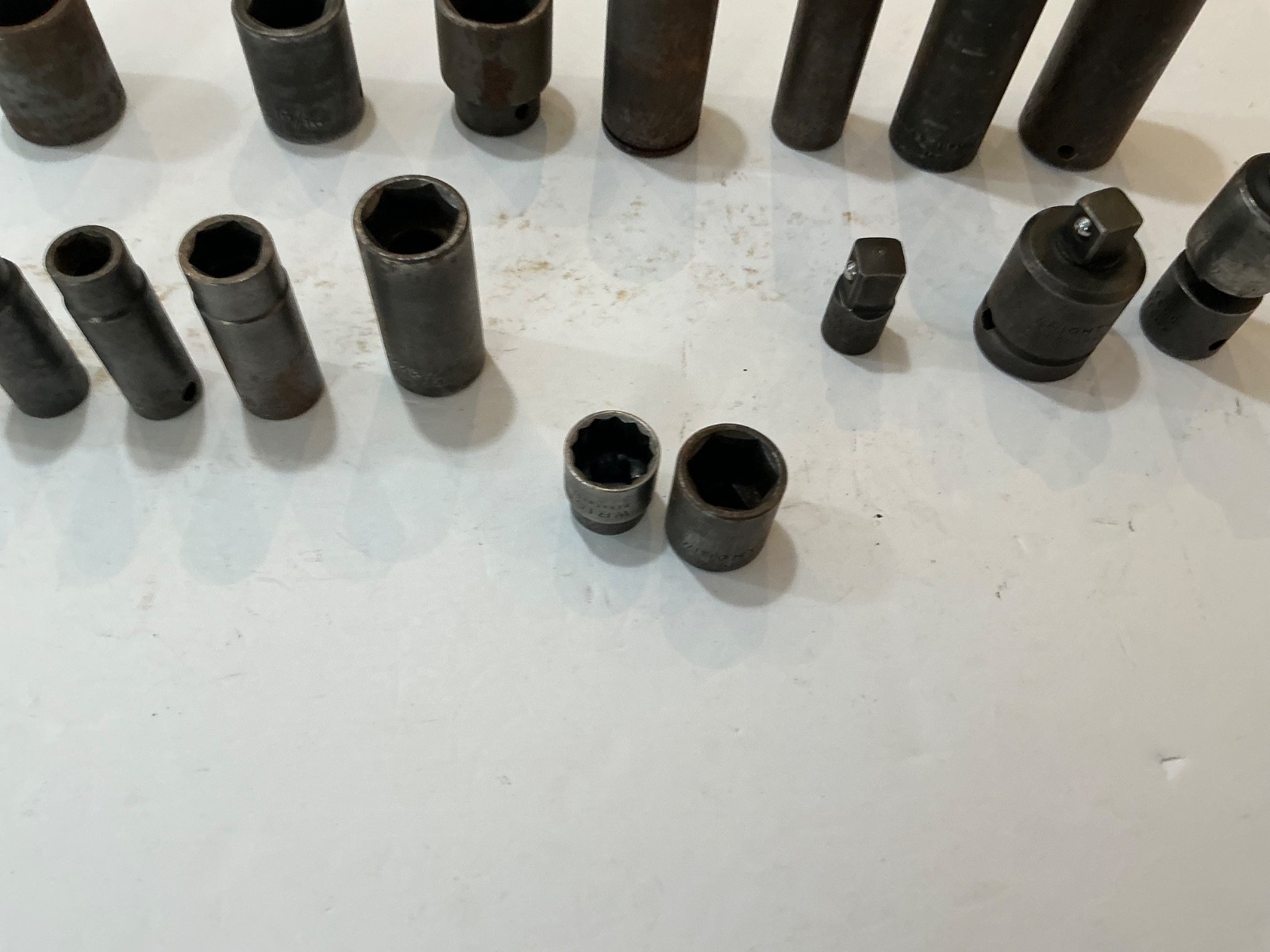 Asst Wright impact sockets 3/8″,1/2″ shallow&deep 17 pc all for $40 OBO USA