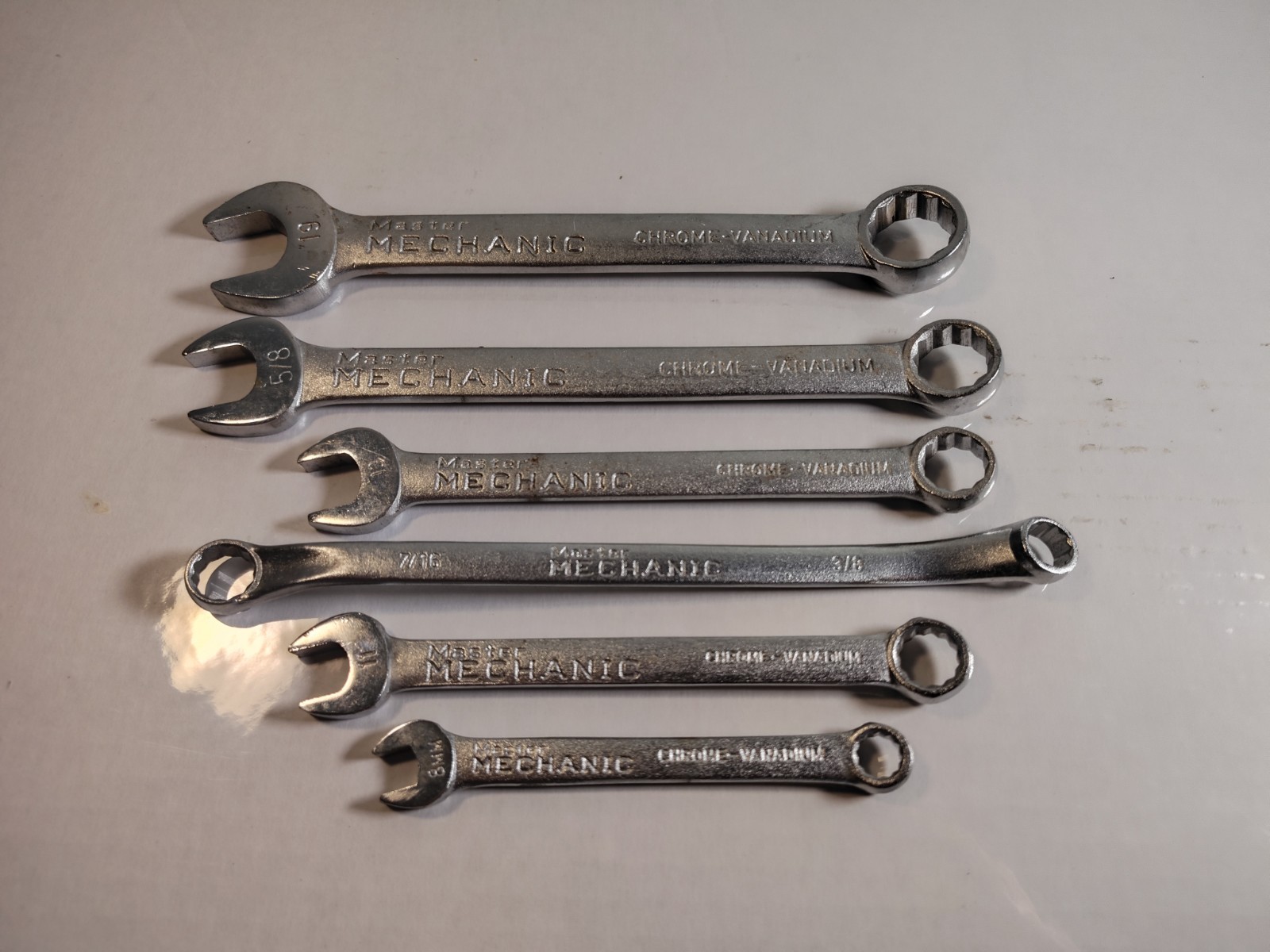 Master Mechanic Combination Wrenches Set Of 6