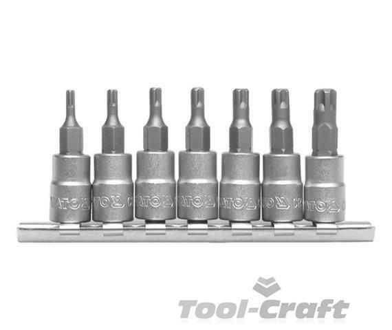 Yato professional torx tamperproof star bit socket Toyota VW set 7 pcs (YT-0461