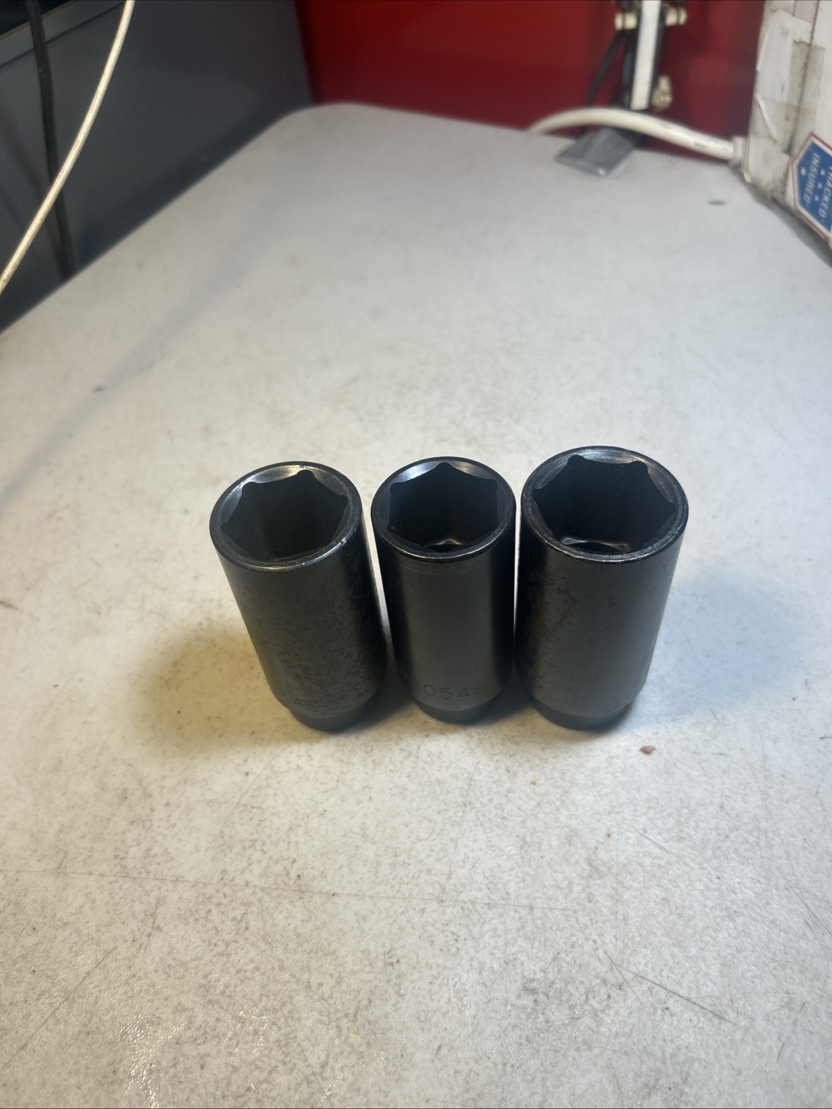 PERFORMANCE TOOL – Lot Of 3 Large Deep Metric Impact Sockets (29mm,30mm & 32mm)