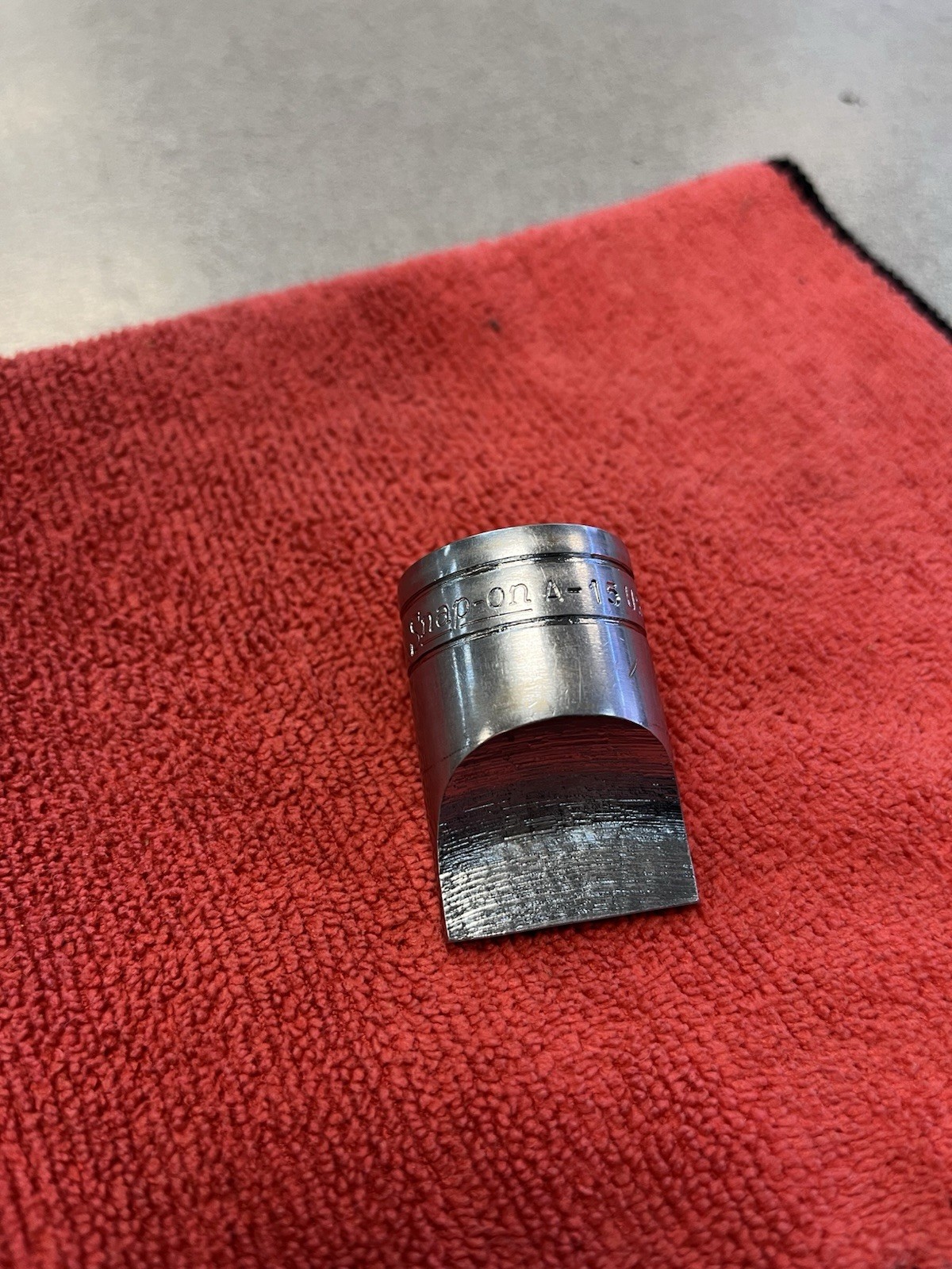 Snapon A-15 1/2 Drive 1-3/16″ Blade Width Vintage Chrome Drag Link Socket