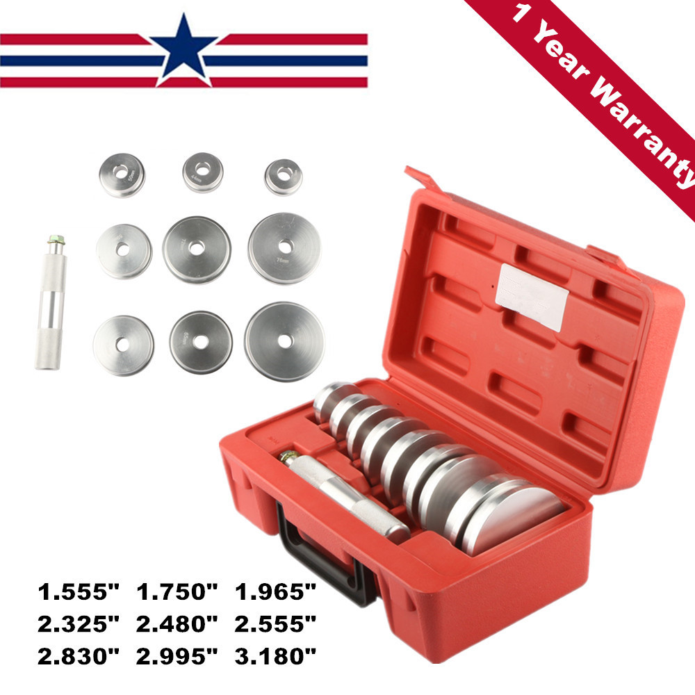New Set of 10 Bearing Race & Seal Install Driver Wheel Axle 9 Discs Collar Axle