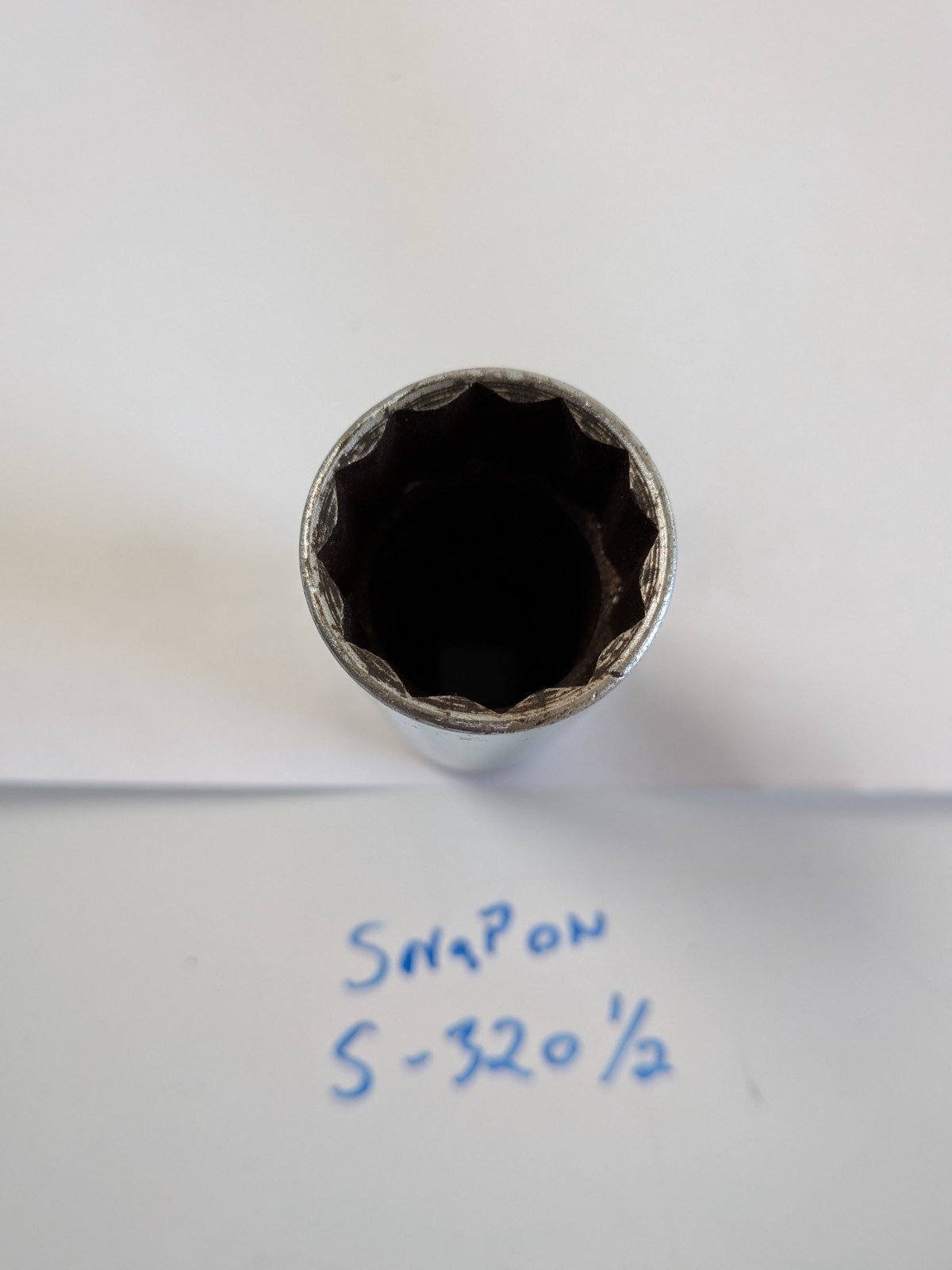 Snap-on Tools S320-1/2 Drive 1″ Deep 12pt Chrome Socket w8A
