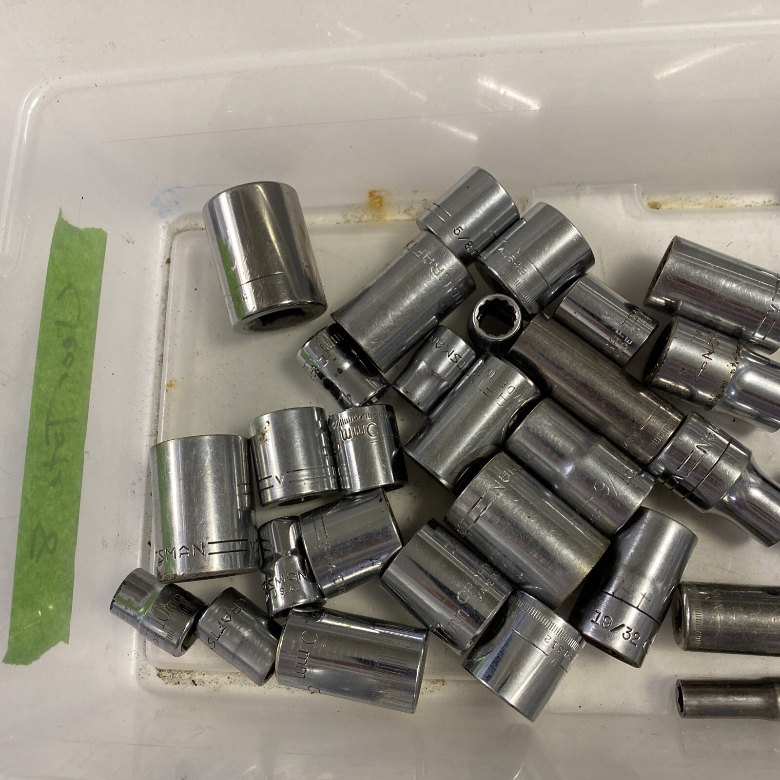 Huge Lot Of Assorted Craftsman Sockets Mult Drives And Sizes Some Vintage – 36mm